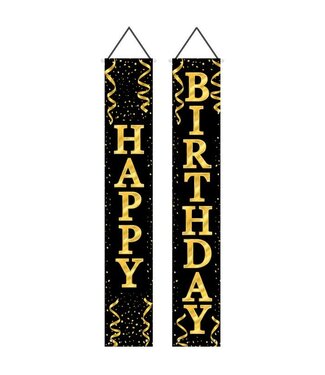 BEISTLE Happy Birthday Fabric Door Panel Set-6ft