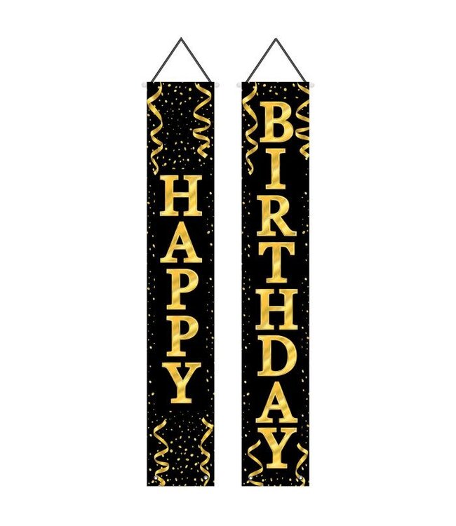 BEISTLE Happy Birthday Fabric Door Panel Set-6ft