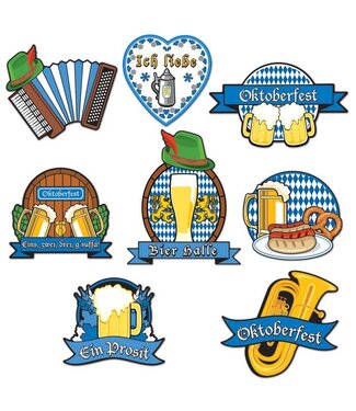 BEISTLE 8CT Oktoberfest Cutouts