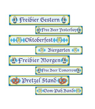 BEISTLE 4CT Oktoberfest Sign Cutouts
