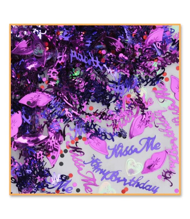 BEISTLE Kiss Me It's My Birthday Confetti
