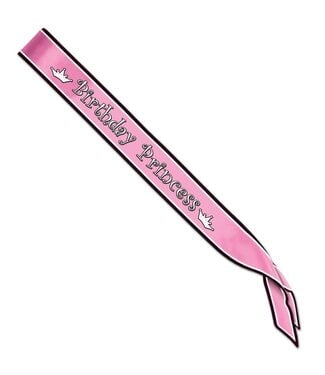 Birthday Princess Satin Sash