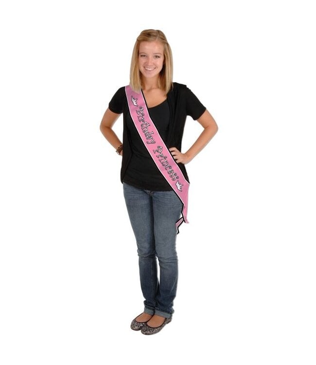 Birthday Princess Satin Sash