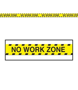 BEISTLE No Work Zone Party Tape-20ft