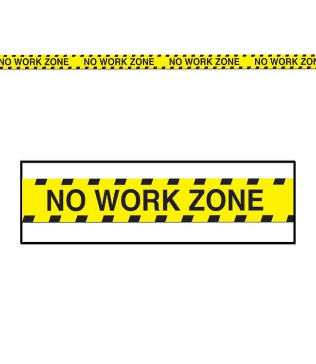BEISTLE No Work Zone Party Tape-20ft