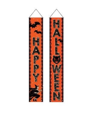 BEISTLE Vintage Halloween Fabric Door Panel Set-2ct-6ft