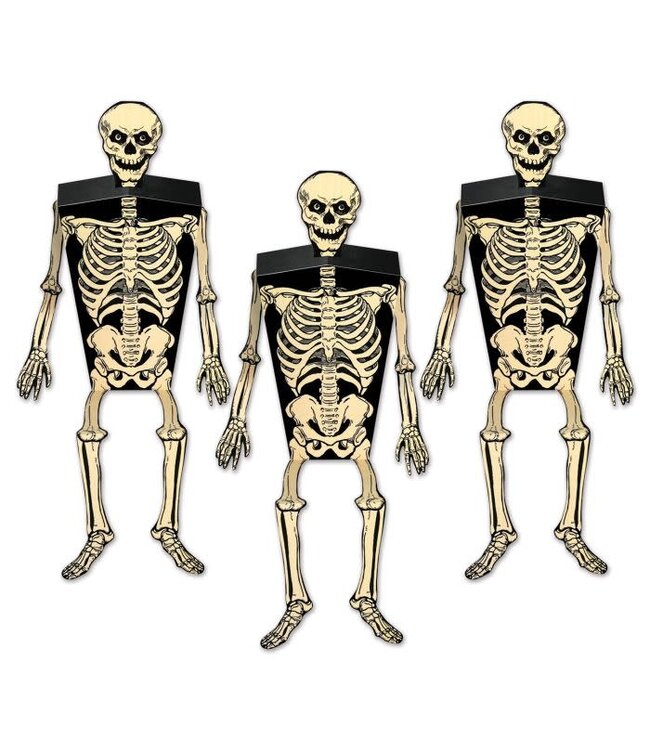 BEISTLE Skeleton Favor Boxes-3ct