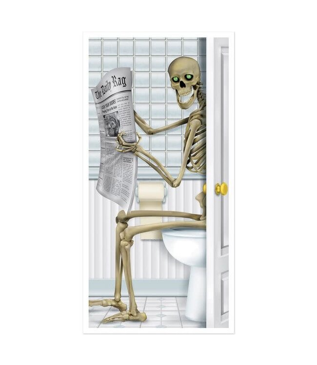 BEISTLE Skeleton Restroom Door Cover