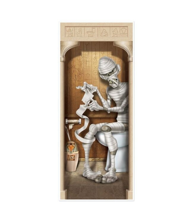 Mummy Restroom Door Cover