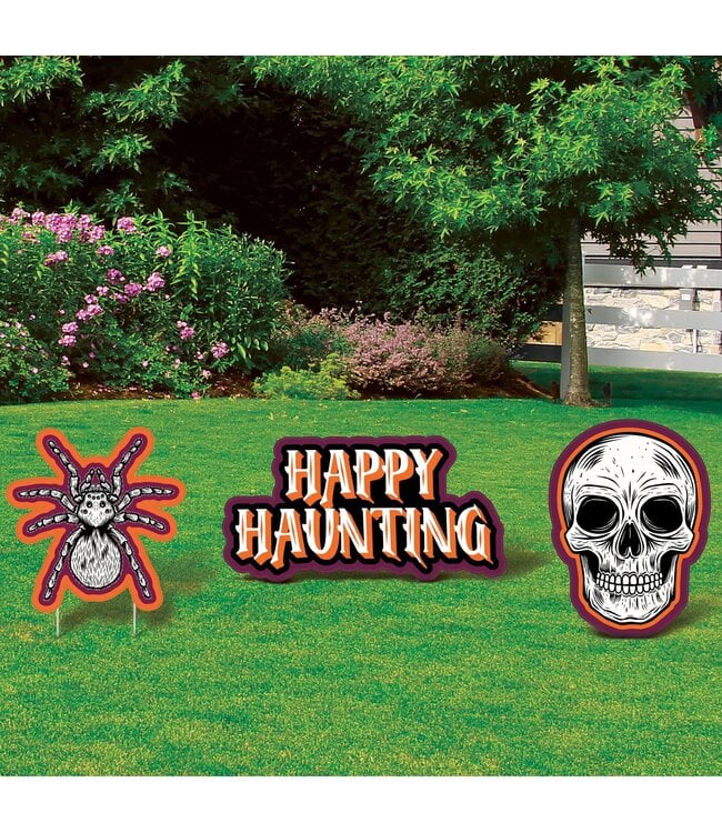 AMSCAN Wicked Hauntings Yard Signs