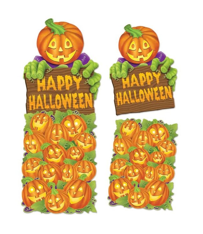 BEISTLE Jumbo Pumpkin Patch Cutouts-2ct