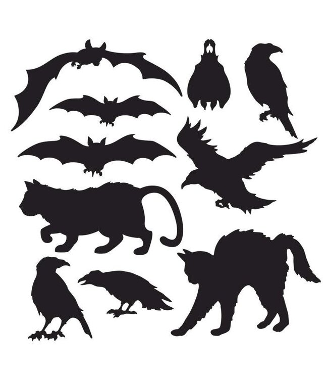 BEISTLE Halloween Silhouettes-10ct