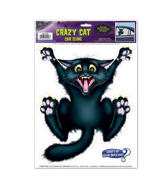 BEISTLE Crazy Cat Car Cling