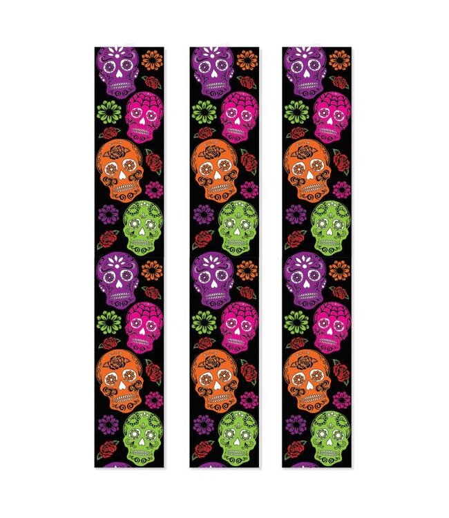 BEISTLE Day Of The Dead Party Panels-3ct