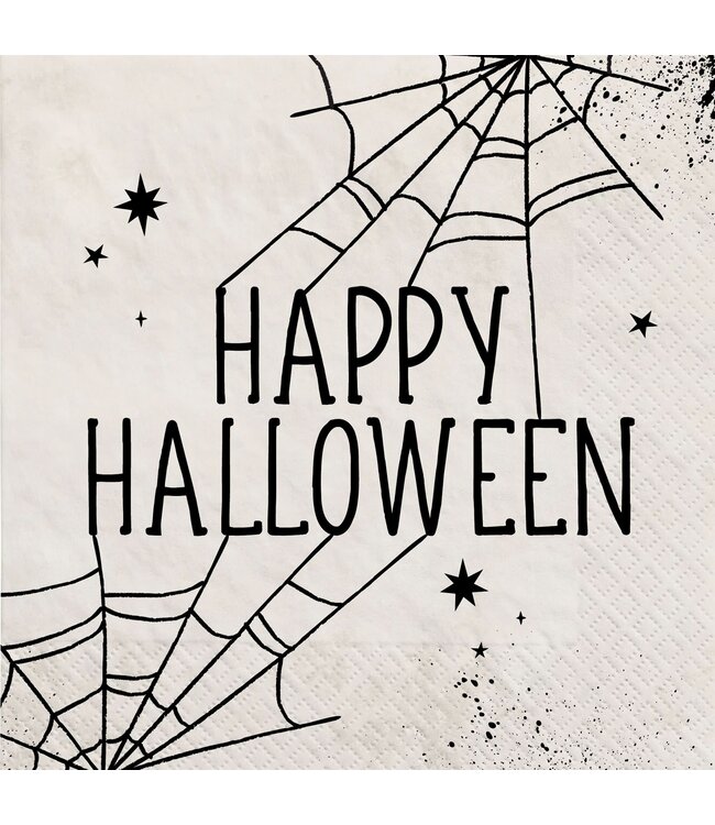Amscan Spider Web Night Luncheon Napkin
