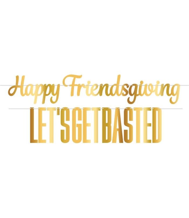 BEISTLE Foil Friendsgiving Streamer Set-2ct