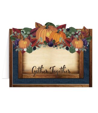 BEISTLE Fall Thanksgiving Table Cards-8ct