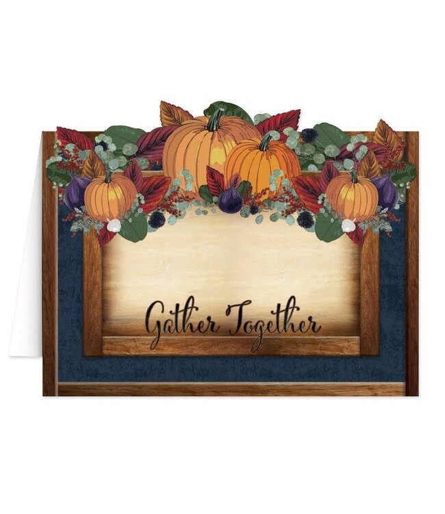BEISTLE Fall Thanksgiving Table Cards-8ct