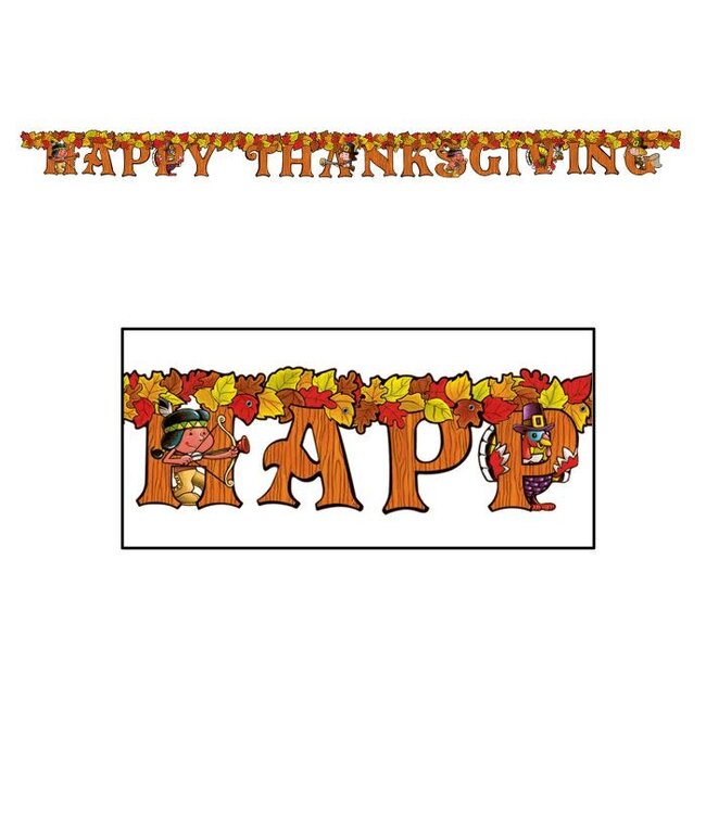 BEISTLE Happy Thanksgiving Streamer