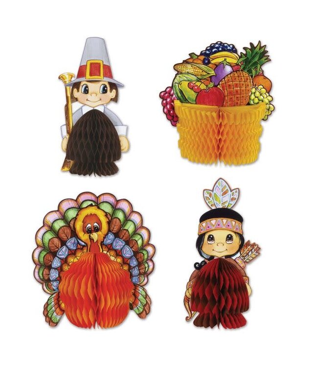 BEISTLE Thanksgiving Mini Centerpieces-4ct