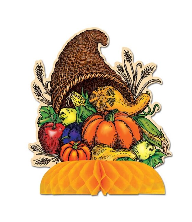BEISTLE Cornucopia Centerpiece-8.5in