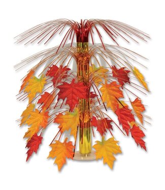 BEISTLE Fabric Fall Leaves Cascade Centerpiece