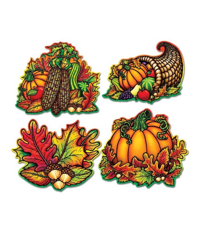 BEISTLE Autumn Splendor Cutouts-4ct