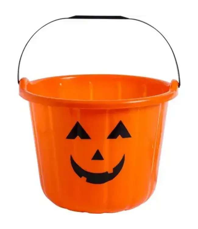 Orange Jack-o'-Lantern Treat Bucket