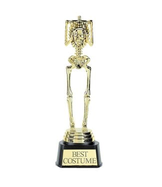 Best Costume Skeleton Plastic Trophy