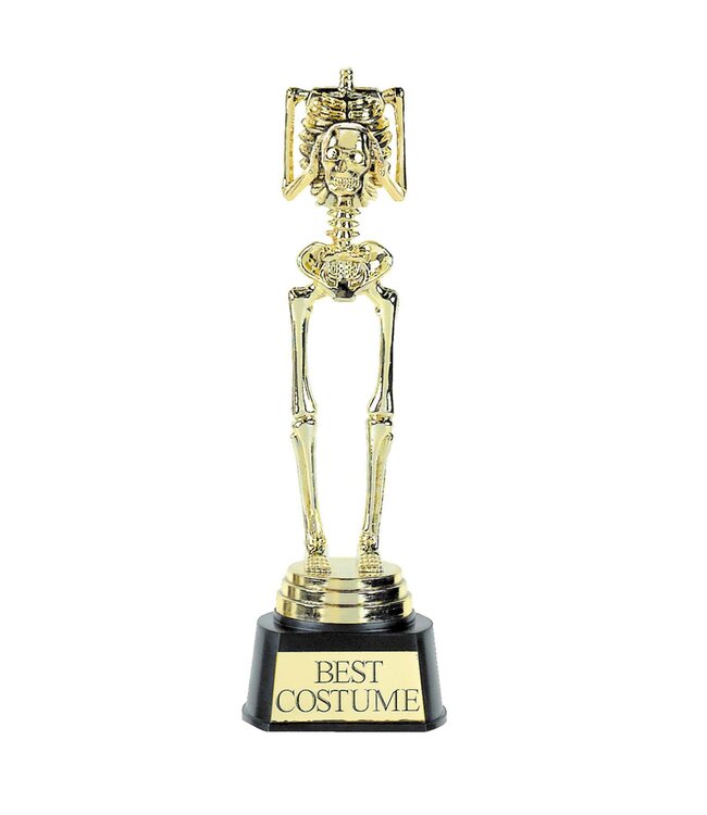 Best Costume Skeleton Plastic Trophy