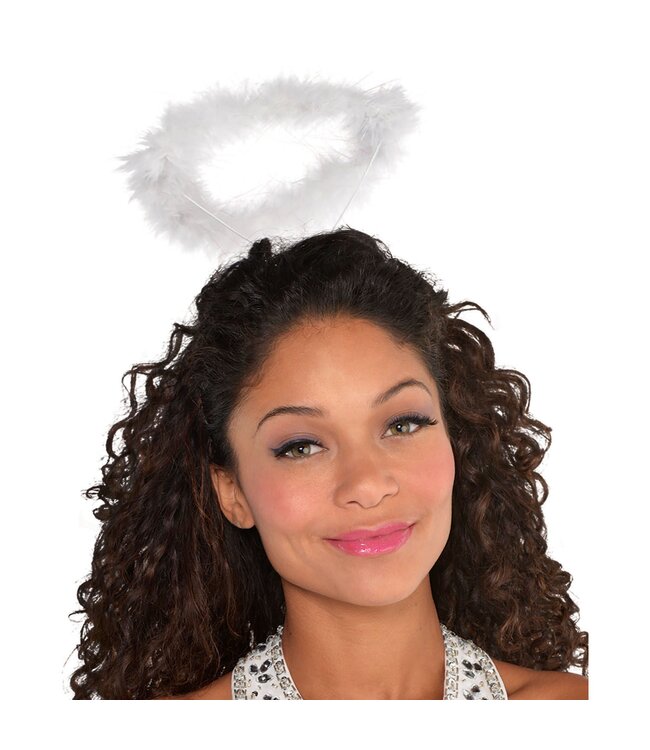 White Marabou Halo - Standard