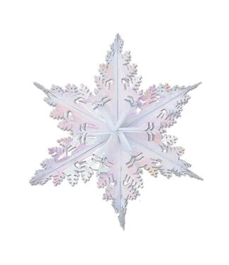 Metallic Winter Snowflake-24in., Opalescent