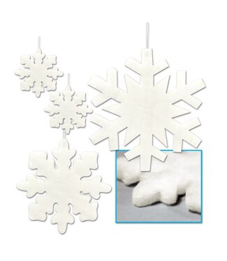 Fluffy Snowflakes-4ct