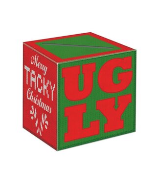 UGLY SWEATER BALLOT BOX W/ BALLOTS
