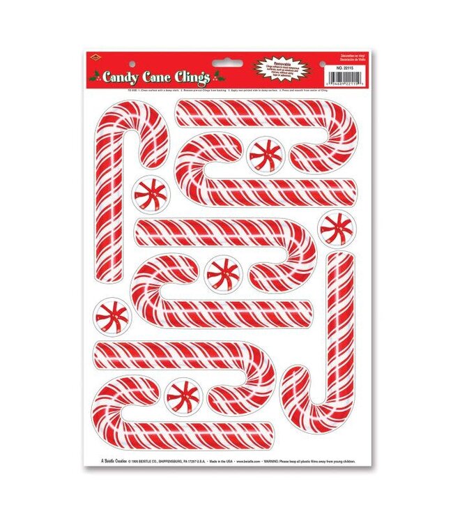 Candy Cane Clings