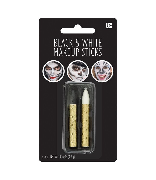 Amscan Black & White Makeup Stick