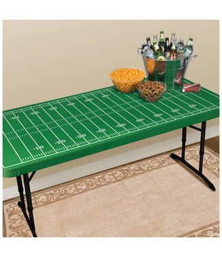 Football Field Table Cover w/Elastic Edge