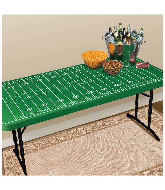 Football Field Table Cover w/Elastic Edge