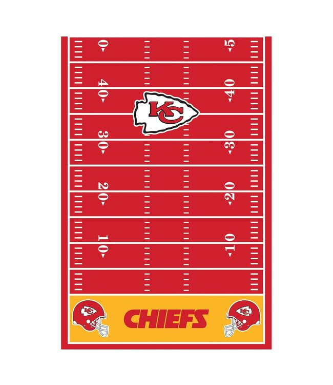 Kansas City Chiefs Plastic Table Cover - All Over Print