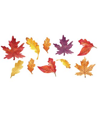 Fresh Autumn Leaves Mini Glitter Cutout Assortment