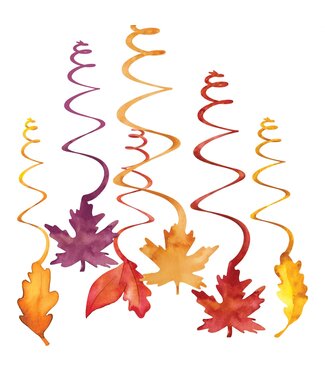 Fresh Autumn Value Pack Swirl Decoration-12ct