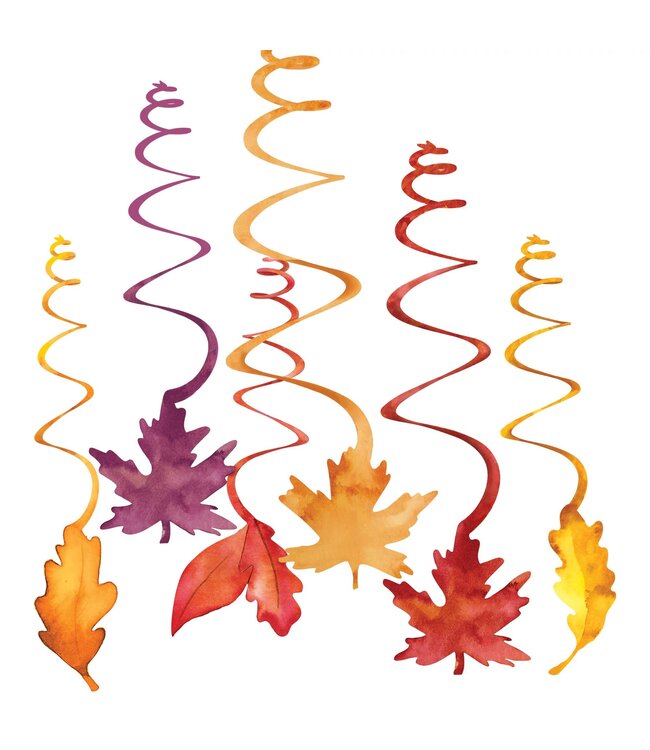 Fresh Autumn Value Pack Swirl Decoration-12ct