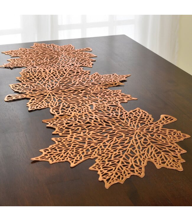 Vinyl Fall Leaf Table Runner