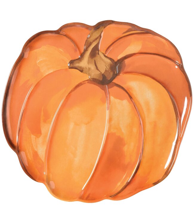 Pumpkin Shaped Melamine Platter