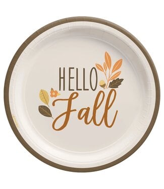 Golden Autumn 7" Round Plates