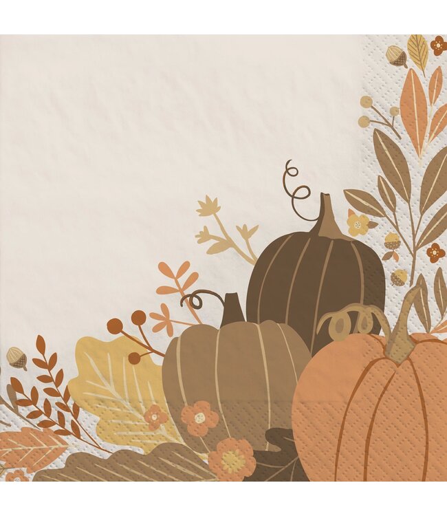 Golden Autumn Luncheon Napkins
