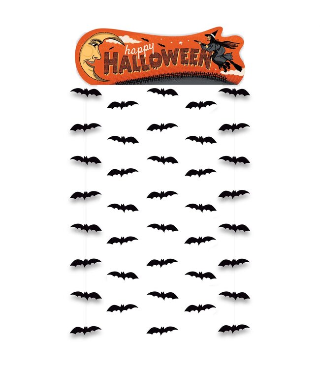 Vintage Halloween Door Curtain