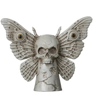 Dark Academia Moth Skull Statue