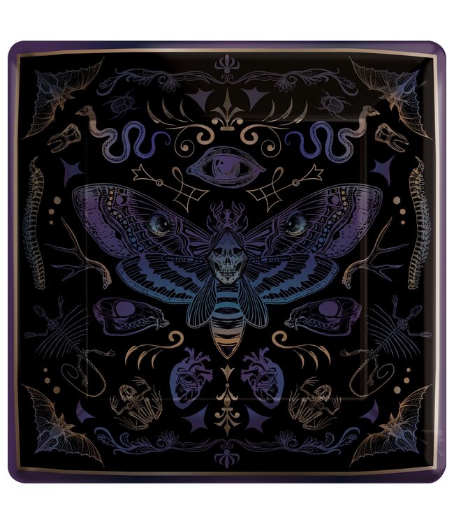 Dark Academia 7" Square Plates