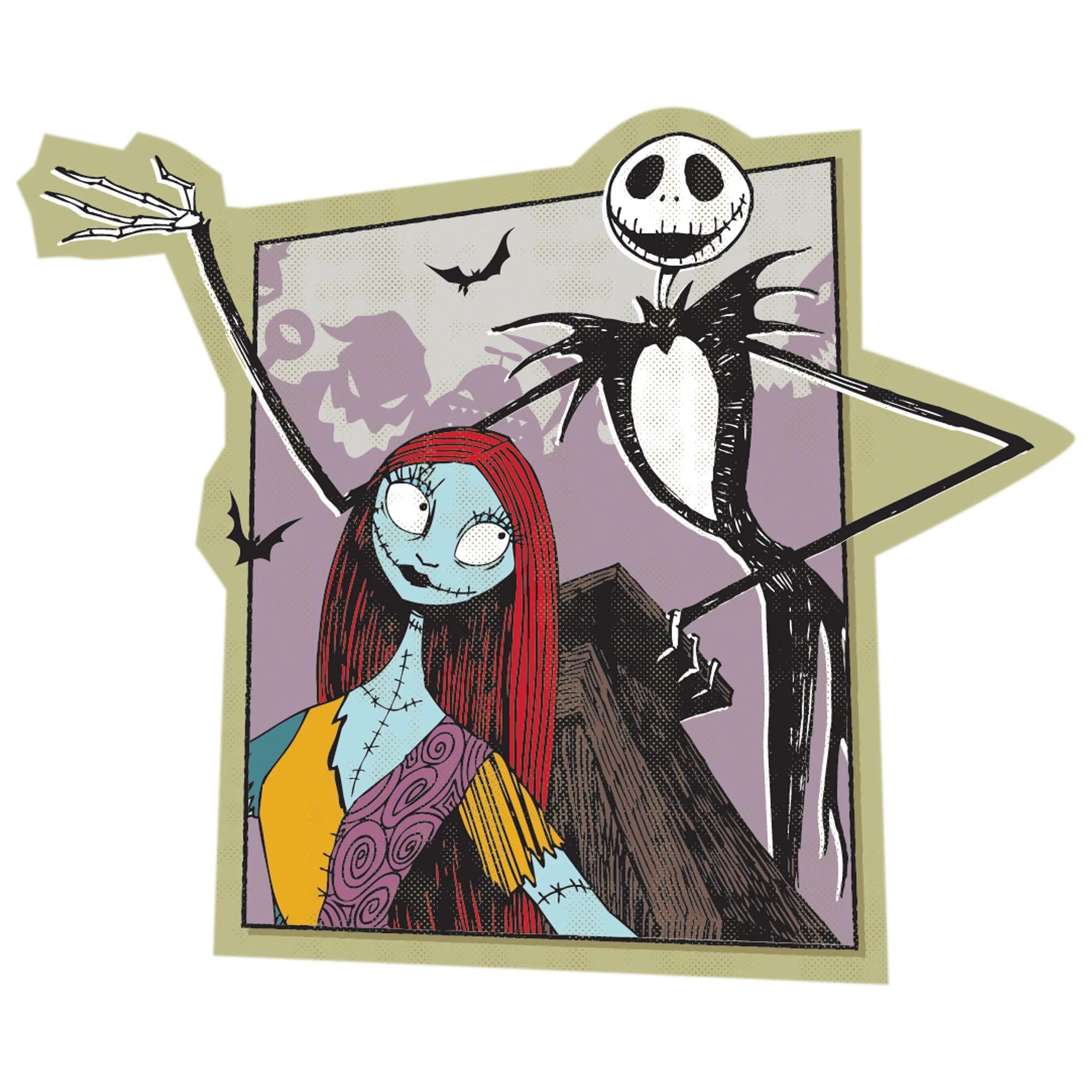 Jack And Sally Nightmare Before Christmas Welcome Baby Banner - Burlap Nursery Decor - View #8
